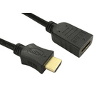 RS PRO 4K - HDMI to HDMI Cable, Male to Female- 500mm