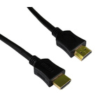 RS PRO 4K - HDMI Ethernet to HDMI Ethernet Cable, Male to Male- 500mm