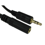 RS PRO 3m Male to Female Audio Cable Assembly