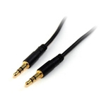 Startech 1.8m 3 Pin Male 3.5 mm Mini-Jack to 3 Pin Male 3.5 mm Mini-Jack Audio Cable Assembly