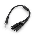 Startech 200mm 3 Pin Male 3.5 mm Mini-Jack to 3 Pin Female 3.5 mm Mini-Jack Audio Cable Assembly