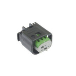 TE Connectivity, 1-967642, MQS Female 3 Way Housing For Female Terminals for use with Female Terminal