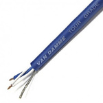 Van Damme 100m Screened Blue Microphone Cable, 250 V, 6mm od , 0.21 mm² CSA