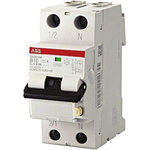 ABB Type C RCBO - 1+N, 10A Current Rating, DS201 Series