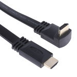 RS PRO HDMI to HDMI Right Angle Cable, Male to Male- 2m