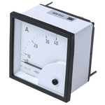 HOBUT D72SD Analogue Panel Ammeter 0/40A Direct Connected AC, 72mm x 72mm Moving Iron