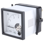 HOBUT D48MC Analogue Panel Ammeter 0/3A For Shunt 75mV DC, 48mm x 48mm Moving Coil