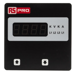 RS PRO Digital Ammeter AC, 92mm x 92mm, ±0.5% + 1 Digit
