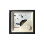 RS PRO Analogue Panel Ammeter 20 (Input)A AC, 45mm x 45mm, 1 % Moving Iron