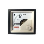 RS PRO Analogue Panel Ammeter 50 (Input)A AC, 45mm x 45mm, 1 % Moving Iron