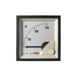 RS PRO Analogue Panel Ammeter 150 (Scle) A, 150/5 (CT) A, 5 (Input) A AC, 68mm x 68mm, 1 % Moving Iron