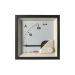 RS PRO Analogue Panel Ammeter 10 (Input) A, 100/5 (CT) A, 200 (Scle) A AC, 68mm x 68mm, 1 % Moving Iron