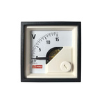 RS PRO Analogue Panel Ammeter DC, 45mm x 45mm, 1 % Moving Coil