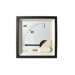 RS PRO Analogue Panel Ammeter 1 (Input)mA DC, 68mm x 68mm, 1 % Moving Coil