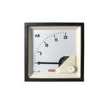 RS PRO Analogue Panel Ammeter 20 (Input)mA DC, 68mm x 68mm, 1 % Moving Coil