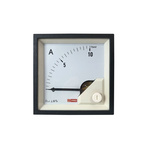 RS PRO Analogue Panel Ammeter 0/10A For Shunt 75mV DC, 68mm x 68mm, 1 % Moving Coil