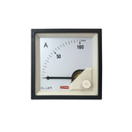 RS PRO Analogue Panel Ammeter 0/100A For Shunt 75mV DC, 68mm x 68mm, 1 % Moving Coil
