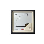 RS PRO Analogue Panel Ammeter DC, 68mm x 68mm, 1 % Moving Coil