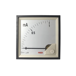 RS PRO Analogue Panel Ammeter 1 (Input)mA DC, 92mm x 92mm, 1 % Moving Coil