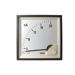 RS PRO Analogue Panel Ammeter 20 (Input)mA DC, 92mm x 92mm, 1 % Moving Coil