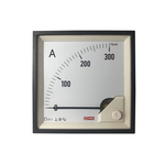 RS PRO Analogue Panel Ammeter 0/300A For Shunt 75mV DC, 92mm x 92mm, 1 % Moving Coil