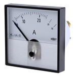 HOBUT Analogue Panel Ammeter 0/25/50A Direct Connected AC, 72mm x 72mm Moving Iron