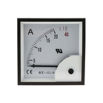 RS PRO Analogue Panel Ammeter 40A AC, 92mm x 92mm, ±1.5 % Moving Iron