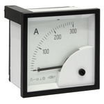HOBUT D72MC Analogue Panel Ammeter 0/300A For Shunt 75mV DC, 72mm x 72mm Moving Coil