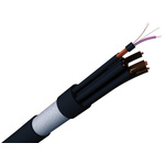 S2Ceb-Groupe Cae Black S2CEB Multipair Installation Cable Flame Retardant 0.22 mm² CSA 12.2mm OD 24 AWG 500 V 10m