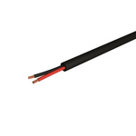 S2Ceb-Groupe Cae 100m Black 2 Core Speaker Cable, 1.5 mm² CSA PVC Sheath Material in PVC Insulation