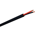 S2Ceb-Groupe Cae 100m Black 2 Core Speaker Cable, 2.5 mm² CSA PVC Sheath Material in PVC Insulation