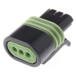 Delphi, Metri-Pack 150.2 Pull-To-Seat Automotive Connector Socket 3 Way, Crimp Termination