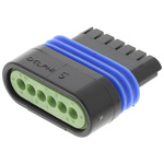 Delphi, Metri-Pack 150.2 Pull-To-Seat Automotive Connector Socket 6 Way, Crimp Termination