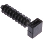HellermannTyton Black Cable Tie Mount 12 mm x 44mm, 9mm Max. Cable Tie Width