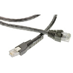 TE Connectivity Black Cat5e Cable 3m Male RJ.5/Male RJ.5
