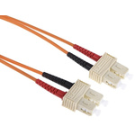 RS PRO OM1 Multi Mode Fibre Optic Cable SC to SC 62.5/125μm 1m