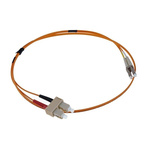 RS PRO OM1 Multi Mode Fibre Optic Cable LC to SC 62.5/125μm 1m