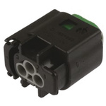TE Connectivity, Micro Quadlok System Automotive Connector Socket 3 Way, Crimp Termination