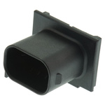 TE Connectivity, Micro Quadlok System Automotive Connector Plug 4 Way, Solder Termination