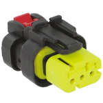 TE Connectivity, AMPSEAL 16 Automotive Connector Plug 3 Way, Crimp Termination