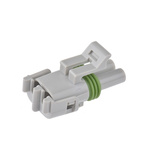 Delphi, Weather-Pack Automotive Connector Socket 2 Way, Crimp Termination