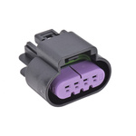 Delphi, GT 150 Automotive Connector Socket 4 Way, Crimp Termination
