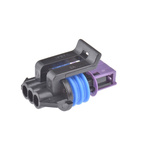 Delphi, GT 150 Automotive Connector Socket 3 Way, Crimp Termination