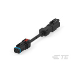 TE Connectivity, DT Automotive Connector Male to Female 2 Way, Crimp Termination