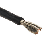 RS PRO Unshielded Test Lead Wire 2.5 mm² CSA 500 V, Black Silicone Rubber, 462 Strands ,Length 5m