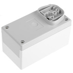 OKW Grey, White Polystyrene Power Supply Case, 120 x 65 x 65mm