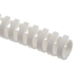 RS PRO White Slotted Flexible Panel Trunking - Flexible Slot, W20 mm x D20mm, L0.5m, Polypropylene