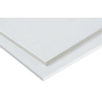 White Plastic Sheet, 590mm x 285mm x 1.5mm, Epoxy Resin, Glass Fibre