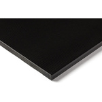 Black Plastic Sheet, 500mm x 305mm x 20mm, Polyamide 6.6 glass fibre reinforced 30%