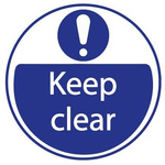 RS PRO Keep Clear (English) Vinyl